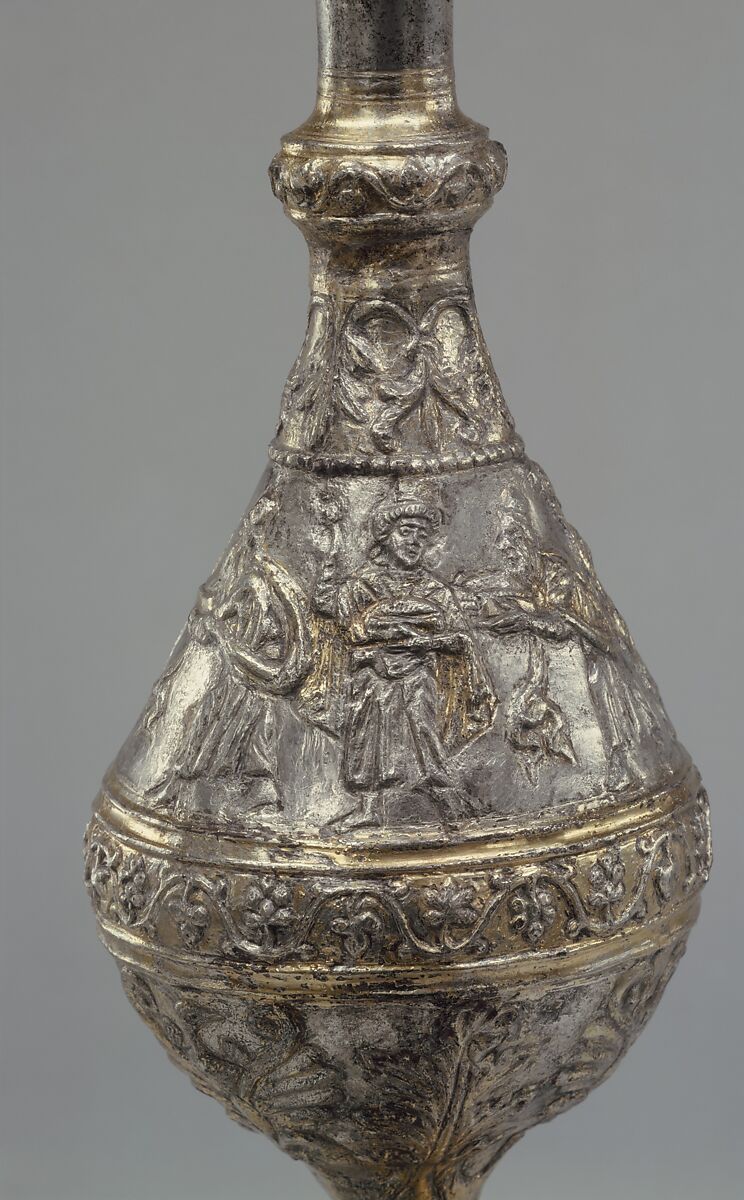 Flask with the Adoration of the Magi, Silver, silver-gilt, Byzantine