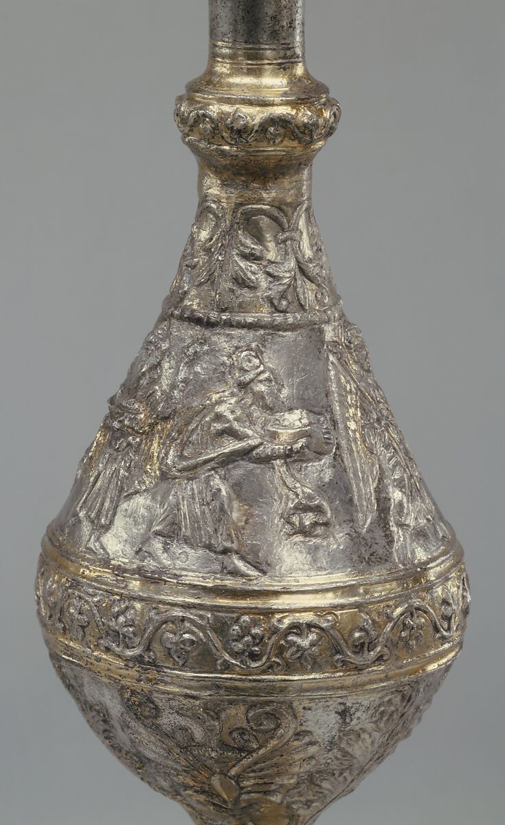 Flask with the Adoration of the Magi, Silver, silver-gilt, Byzantine