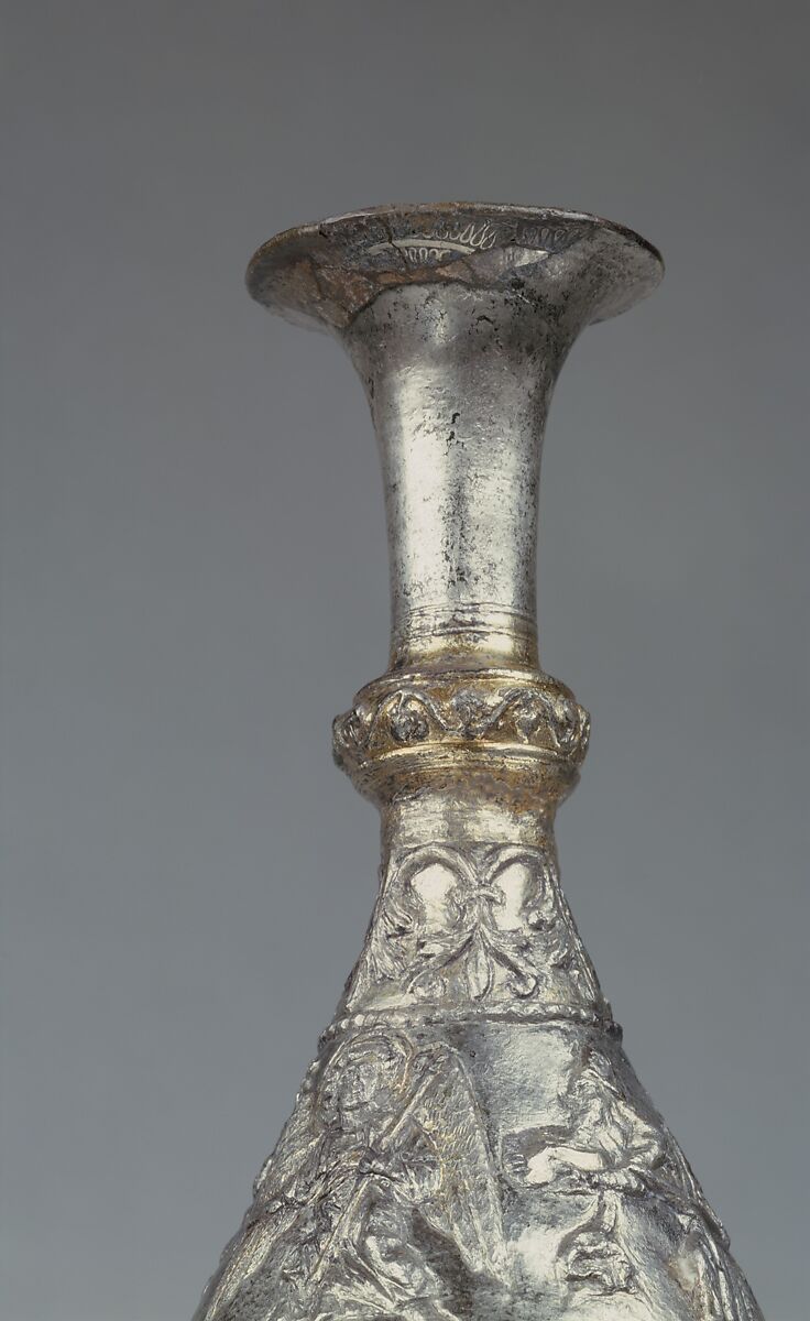 Flask with the Adoration of the Magi, Silver, silver-gilt, Byzantine