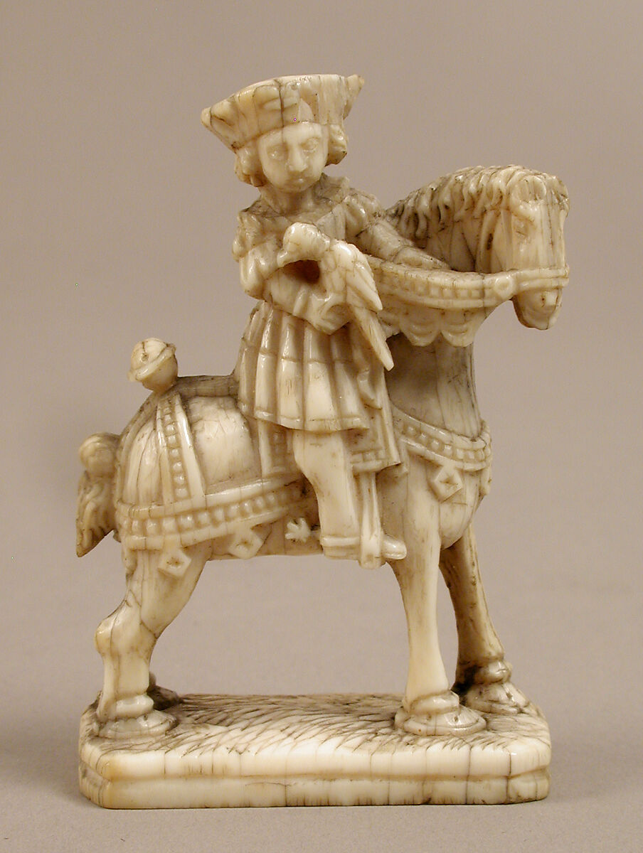 Chess Piece in the Form of a Knight, Elephant ivory, Netherlandish 