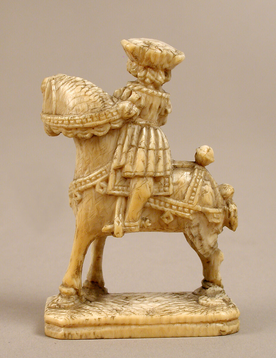 Chess Piece in the Form of a Knight, Elephant ivory, Netherlandish