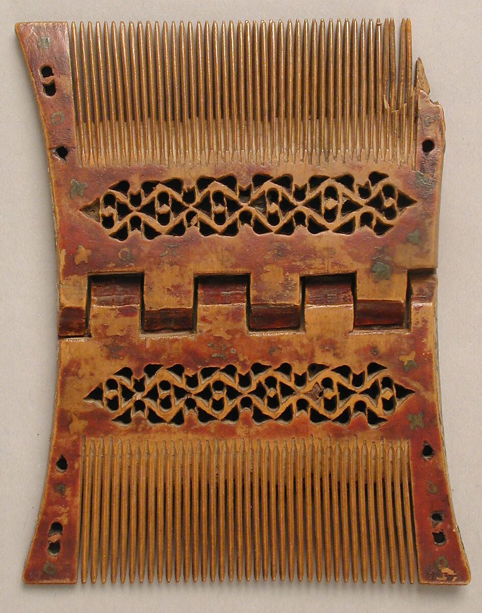 Folding Comb, Boxwood, Central European