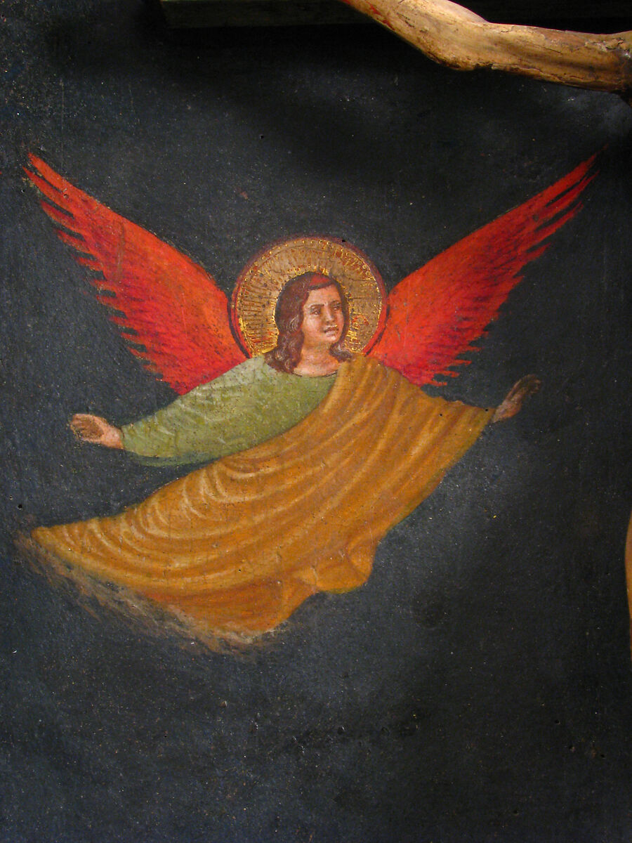 Tabernacle with Crucifixion Scene, Wood (poplar and oak), paint and gilding, North Italian