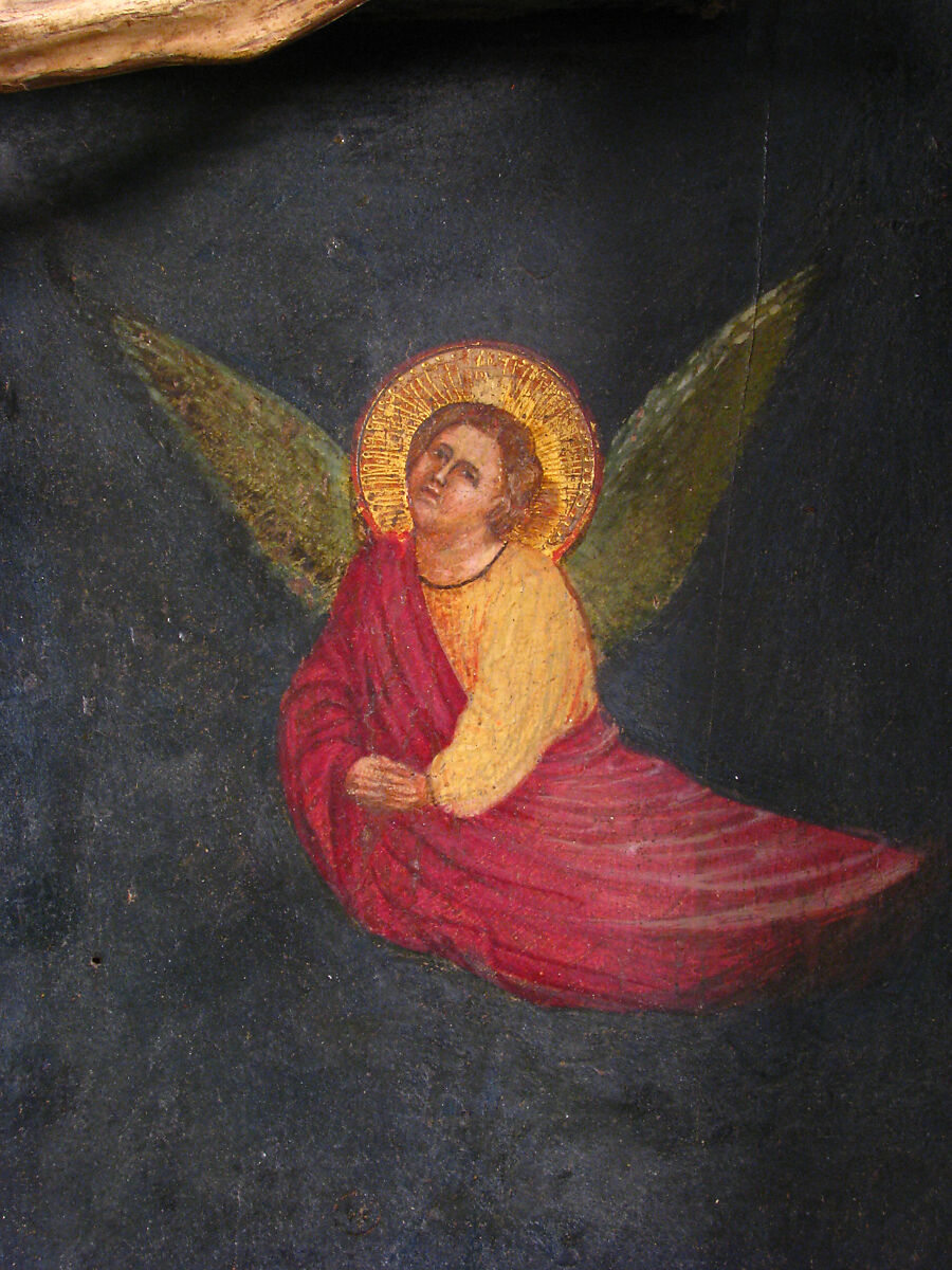 Tabernacle with Crucifixion Scene, Wood (poplar and oak), paint and gilding, North Italian