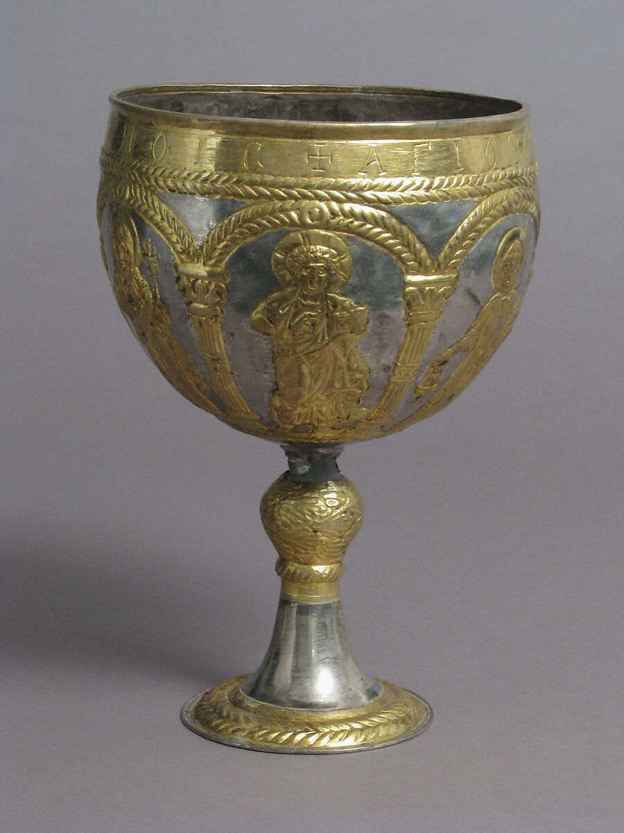 The Attarouthi Treasure - Chalice, Silver and gilded silver, Byzantine 