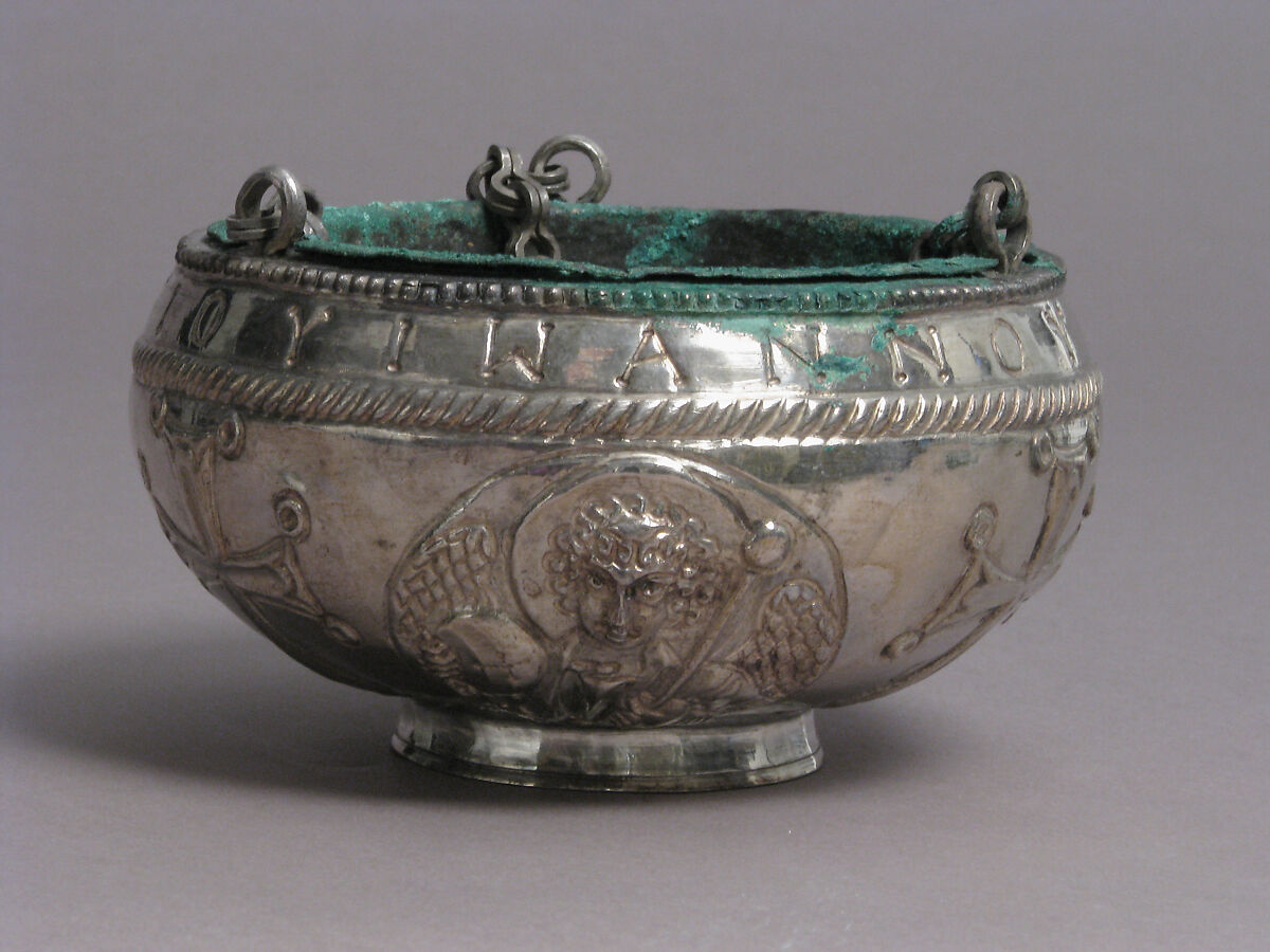 The Attarouthi Treasure - Censer, Silver and gilded silver with copper liner, Byzantine