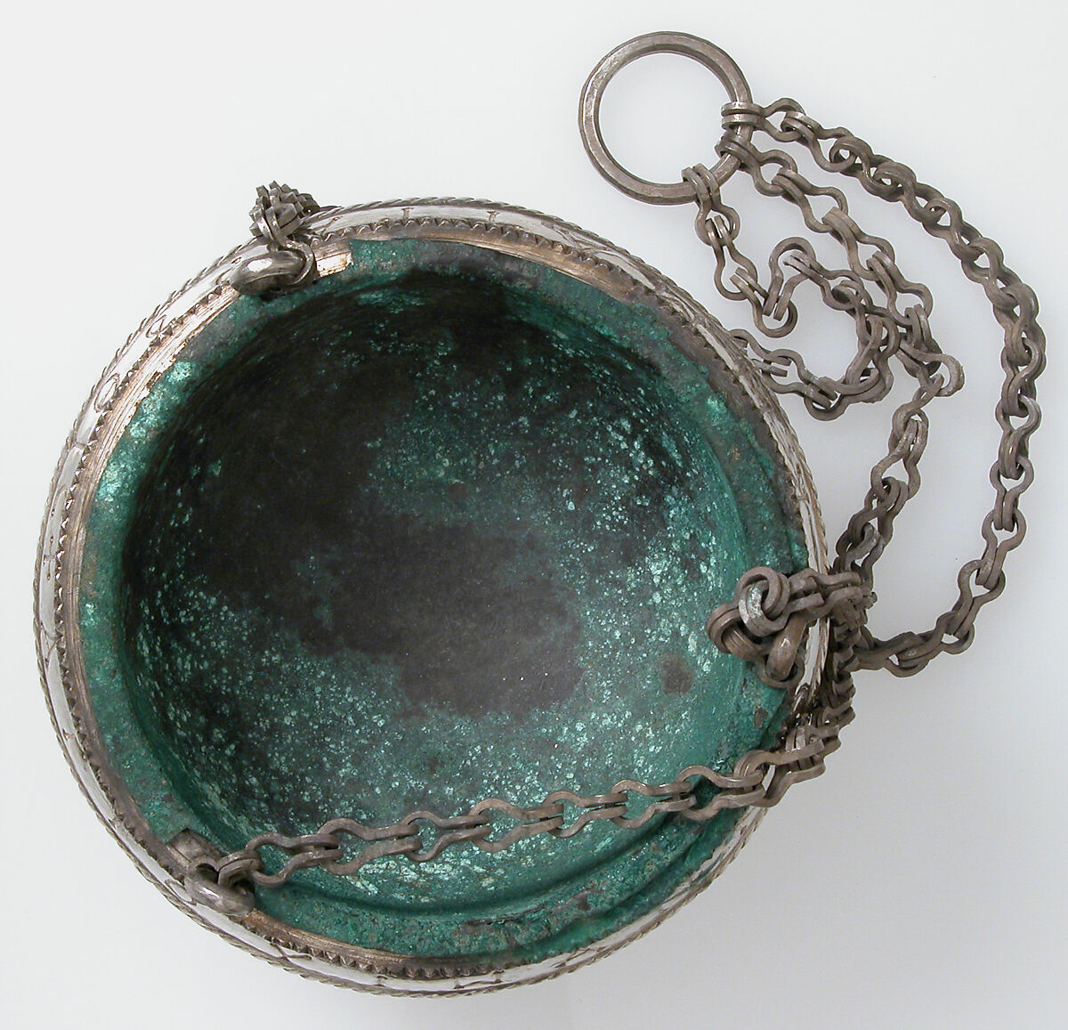 The Attarouthi Treasure - Censer, Silver and gilded silver with copper liner, Byzantine