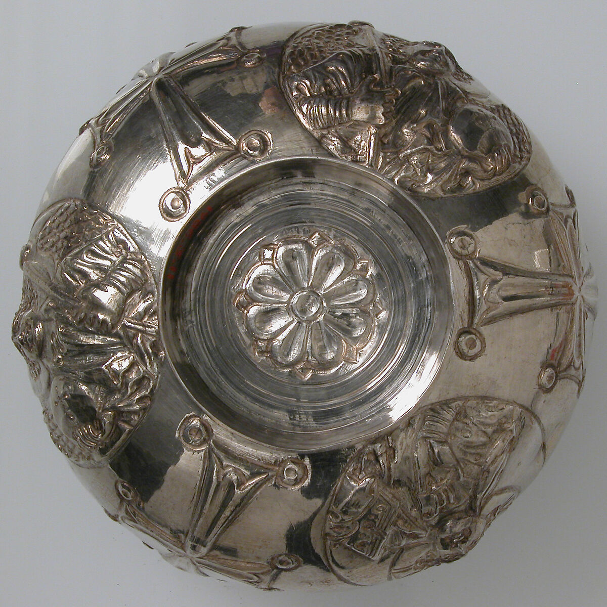 The Attarouthi Treasure - Censer, Silver and gilded silver with copper liner, Byzantine