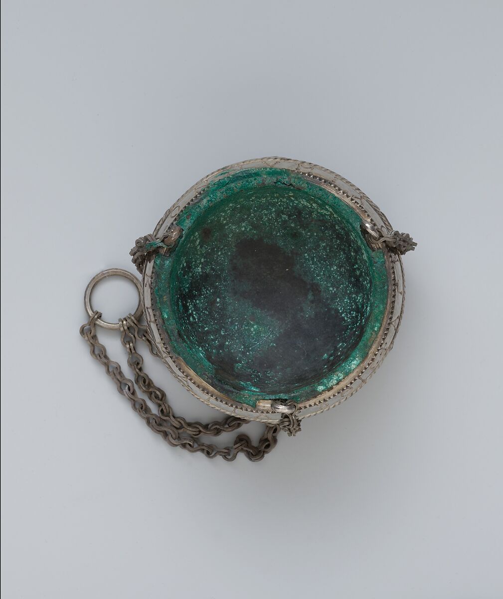 The Attarouthi Treasure - Censer, Silver and gilded silver with copper liner, Byzantine