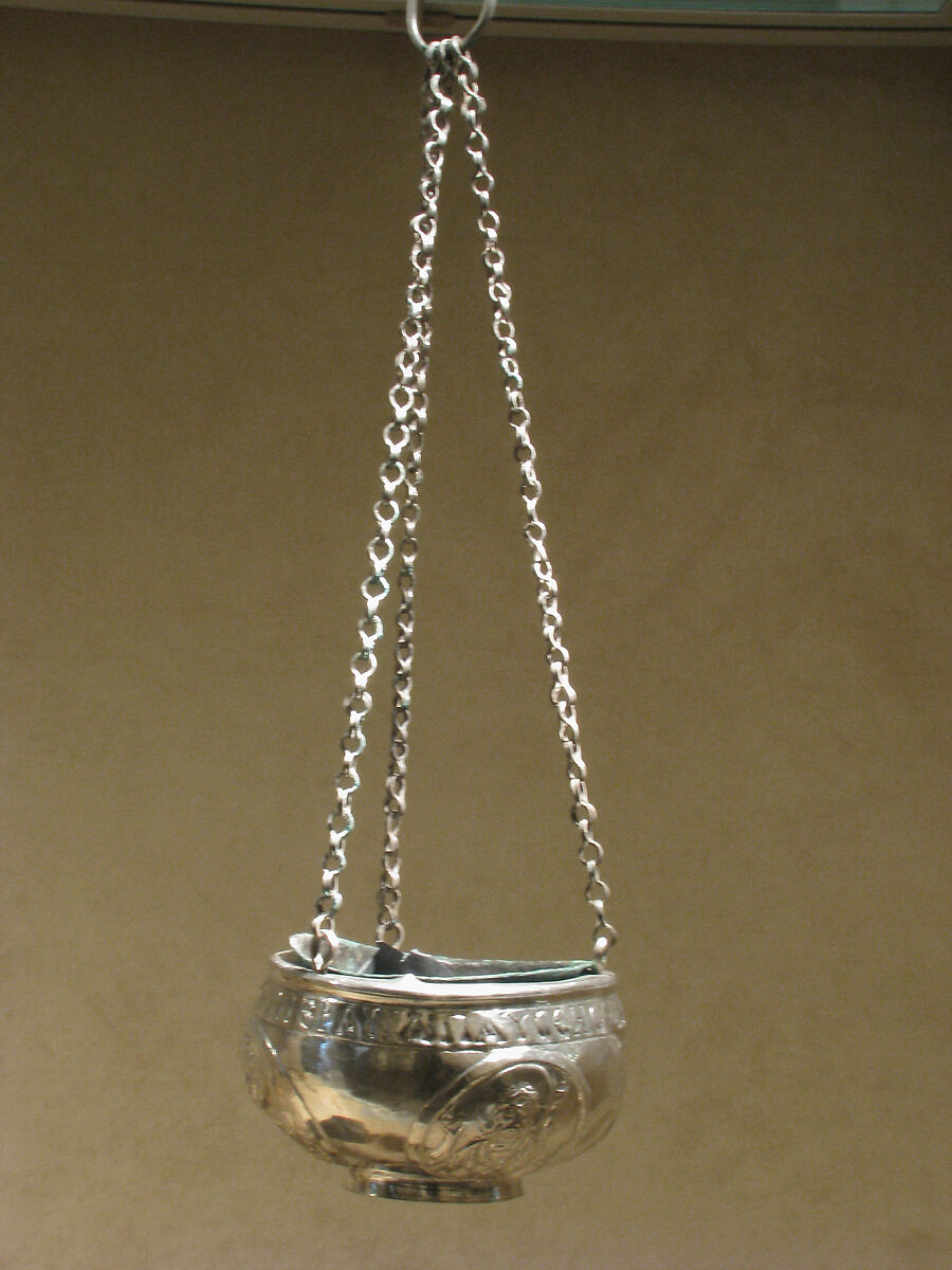 The Attarouthi Treasure - Censer, Silver and gilded silver with copper liner, Byzantine