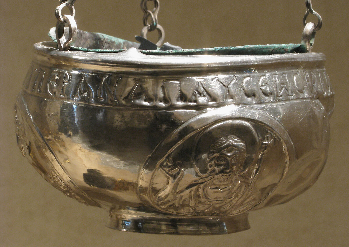 The Attarouthi Treasure - Censer, Silver and gilded silver with copper liner, Byzantine