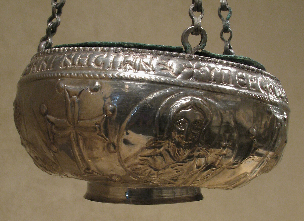 The Attarouthi Treasure - Censer, Silver and gilded silver with copper liner, Byzantine