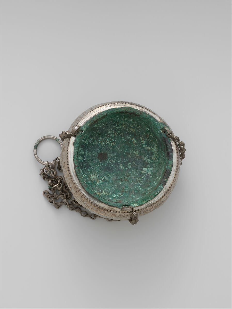 The Attarouthi Treasure - Censer, Silver and gilded silver with copper liner, Byzantine