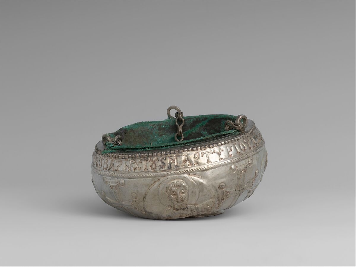 The Attarouthi Treasure - Censer, Silver and gilded silver with copper liner, Byzantine