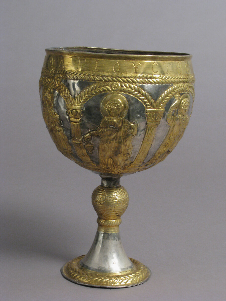 The Attarouthi Treasure - Chalice, Silver and gilded silver, Byzantine