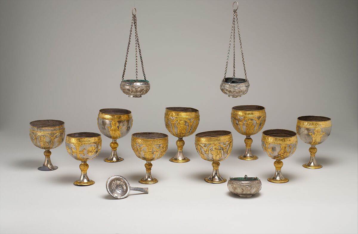 The Attarouthi Treasure - Chalice, Silver and gilded silver, Byzantine