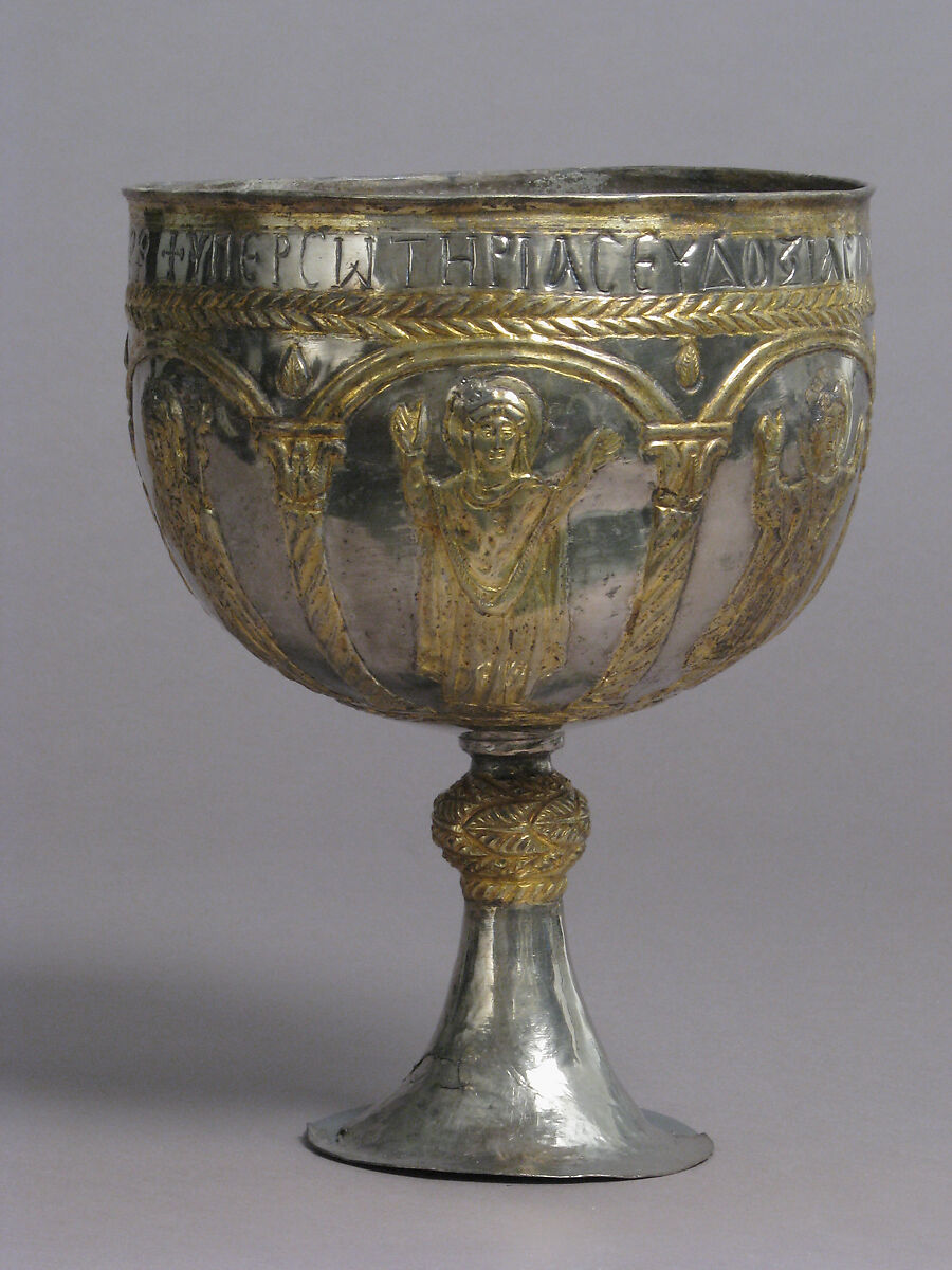 The Attarouthi Treasure - Chalice, Silver and gilded silver, Byzantine