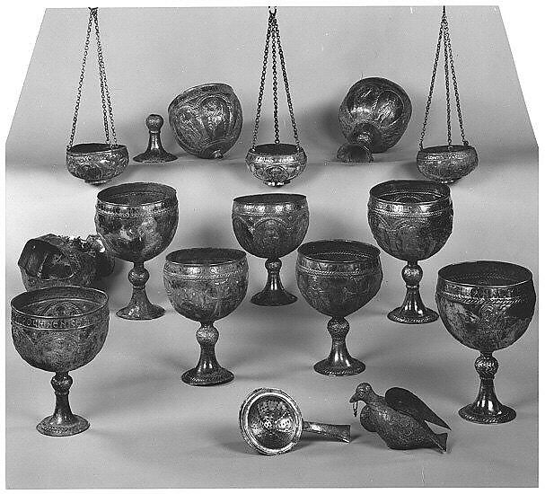 The Attarouthi Treasure - Chalice, Silver and gilded silver, Byzantine