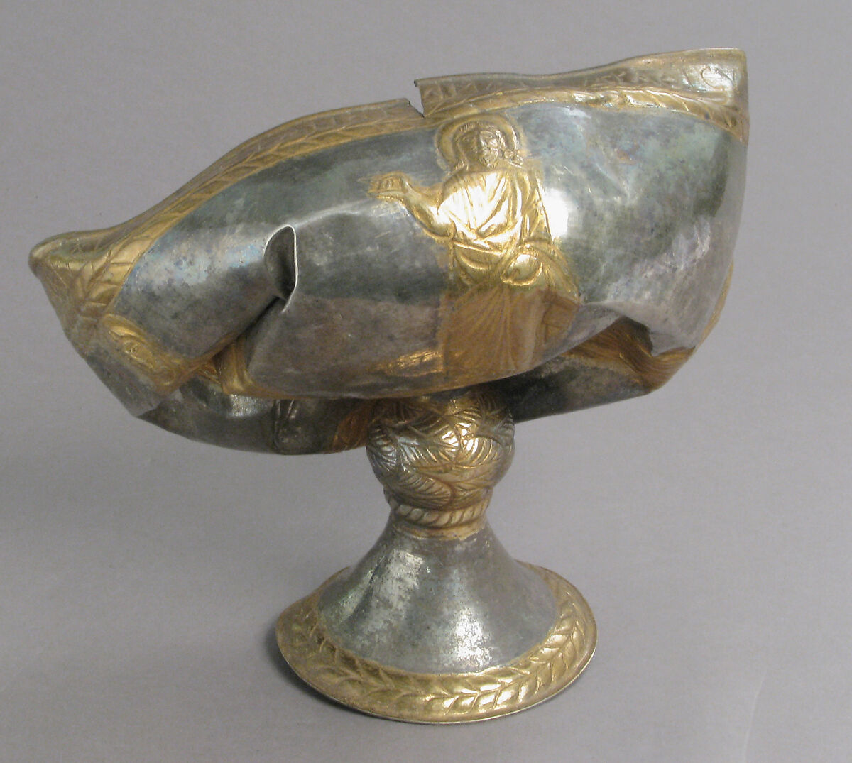 The Attarouthi Treasure - Chalice, Silver and gilded silver, Byzantine 