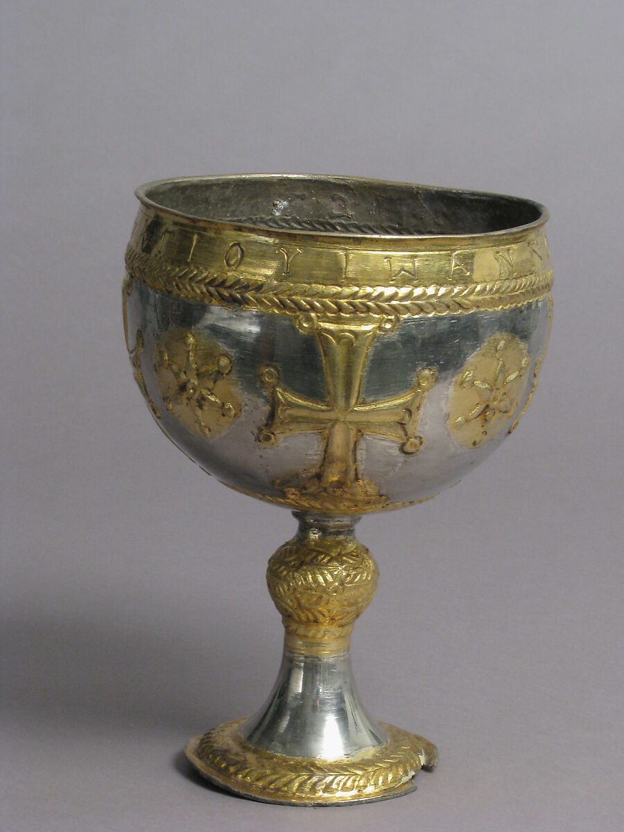 The Attarouthi Treasure - Chalice, Silver and gilded silver, Byzantine