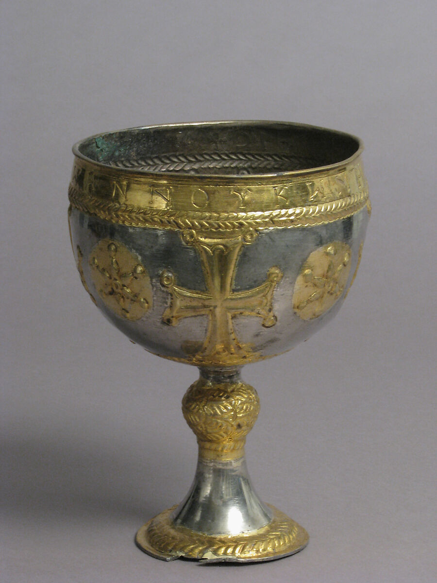 The Attarouthi Treasure - Chalice, Silver and gilded silver, Byzantine