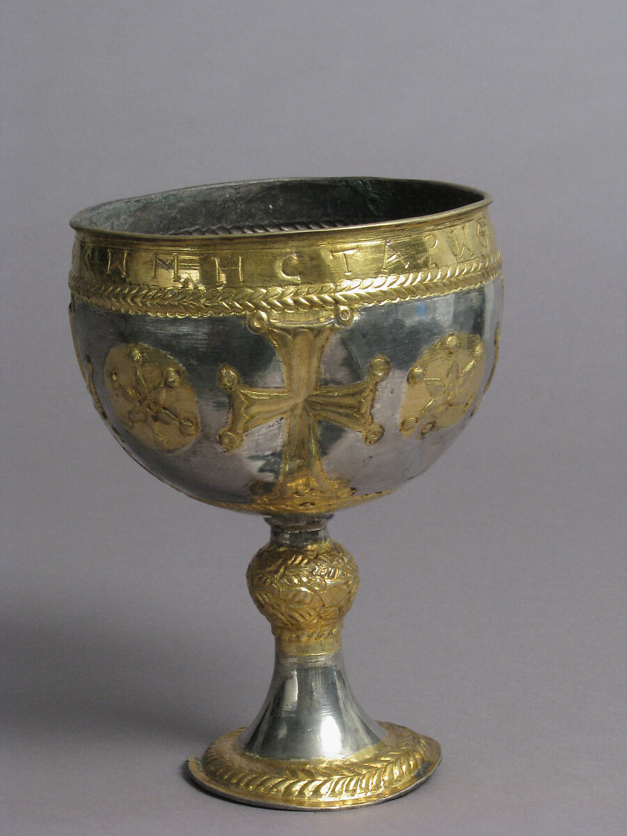 The Attarouthi Treasure - Chalice, Silver and gilded silver, Byzantine