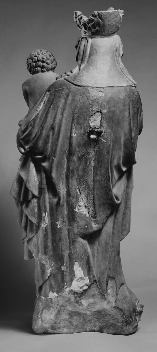 Virgin and Child, Sandstone, polychromy, German