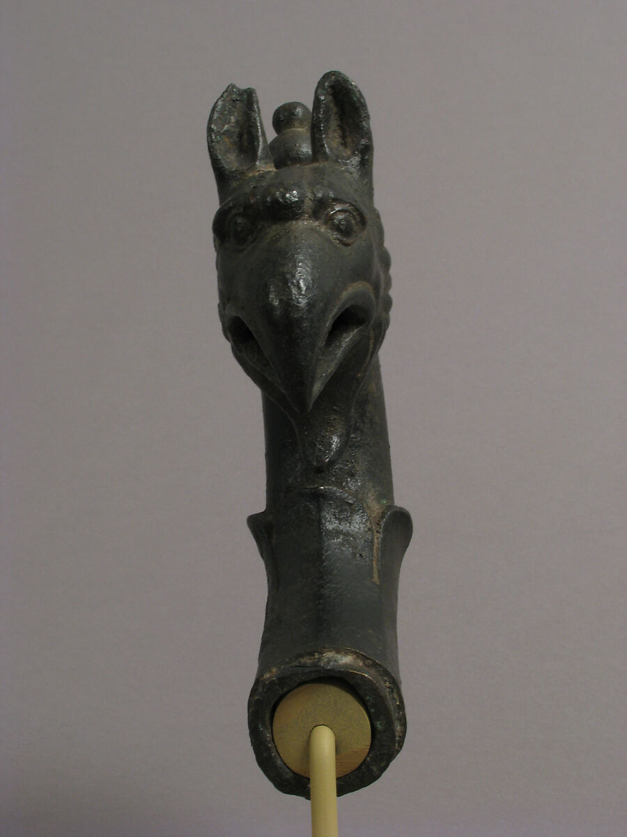 Lamp Handle with a Griffin’s Head, Copper alloy, Byzantine