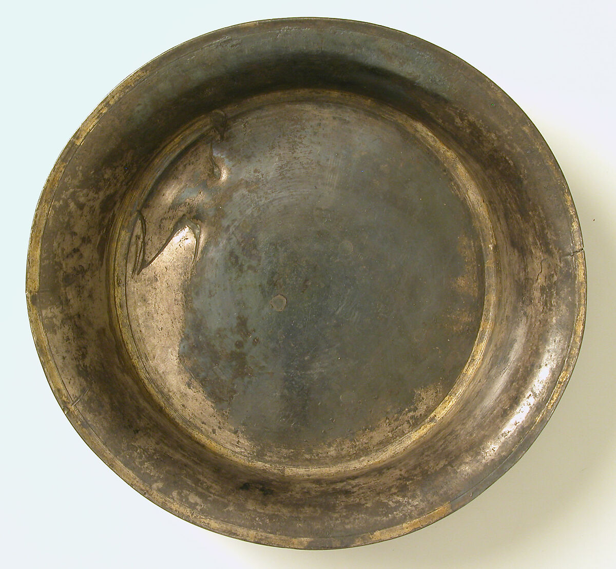 Paten, Silver, partial gilt, Byzantine