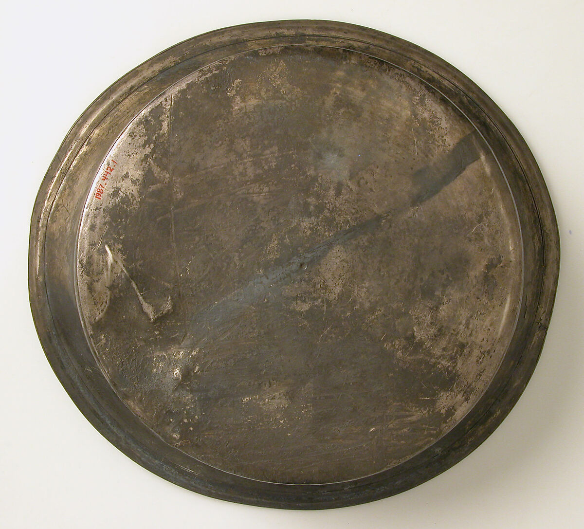 Paten, Silver, partial gilt, Byzantine