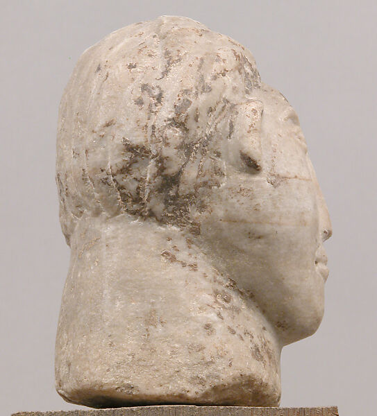 Head of a Barbarian, Marble, European