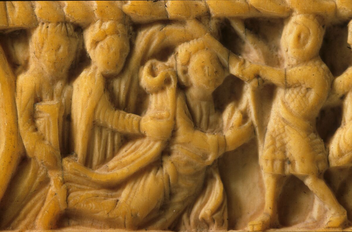 Double-Sided Ivory Liturgical Comb with Scenes of Henry II and Thomas Becket, Elephant ivory, British