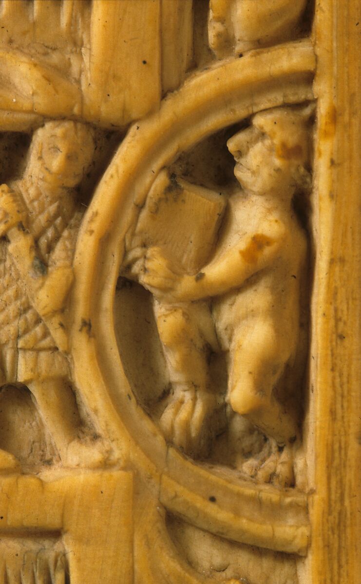 Double-Sided Ivory Liturgical Comb with Scenes of Henry II and Thomas Becket, Elephant ivory, British