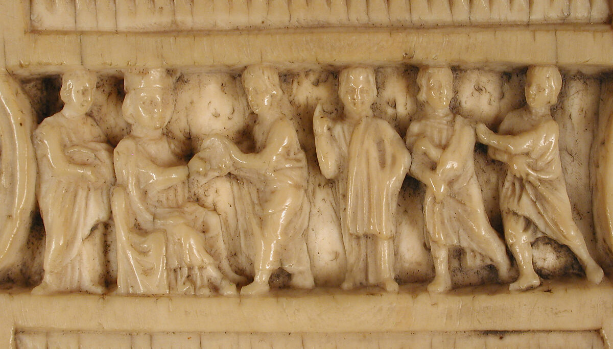 Double-Sided Ivory Liturgical Comb with Scenes of Henry II and Thomas Becket, Elephant ivory, British