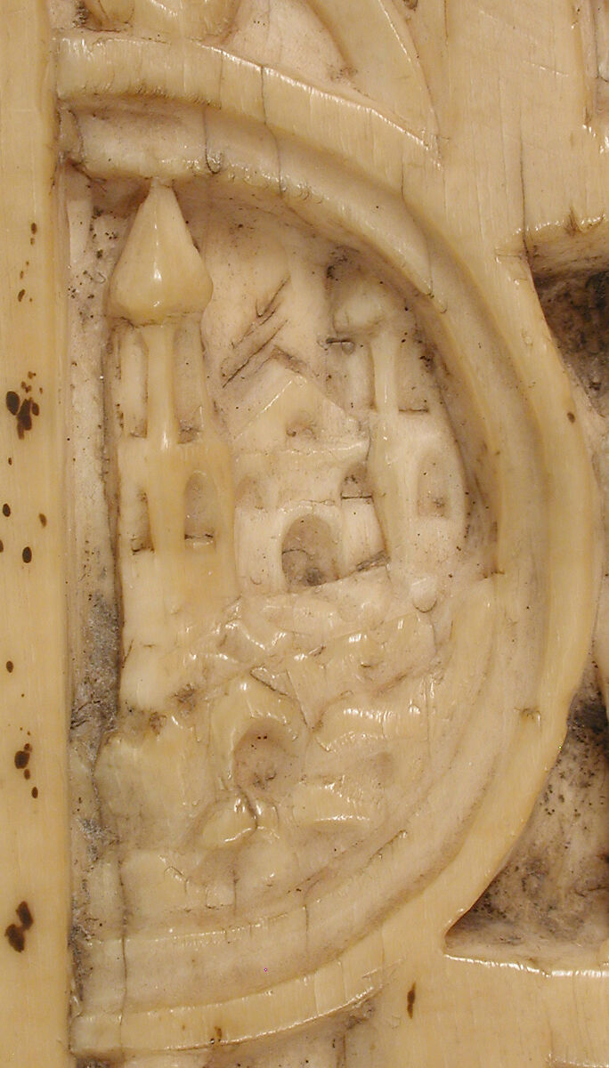 Double-Sided Ivory Liturgical Comb with Scenes of Henry II and Thomas Becket, Elephant ivory, British