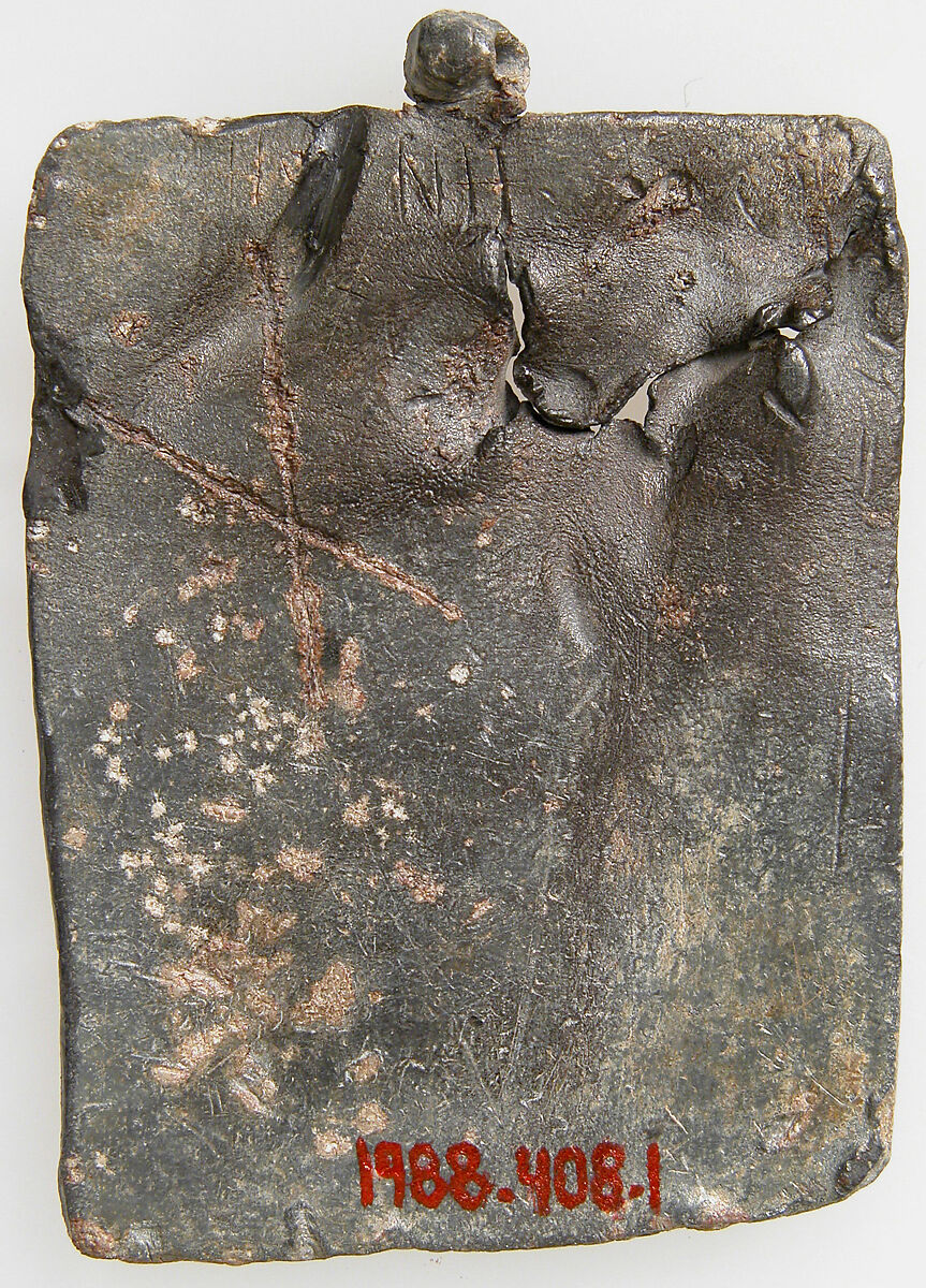 Icon Pendant with the Archangel Michael, Lead, Byzantine