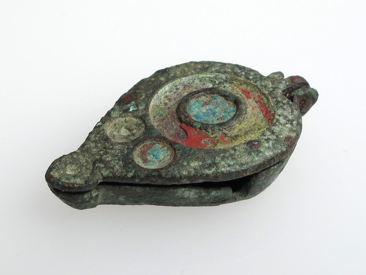 Seal Box, Champlevé enamel, bronze, Roman 