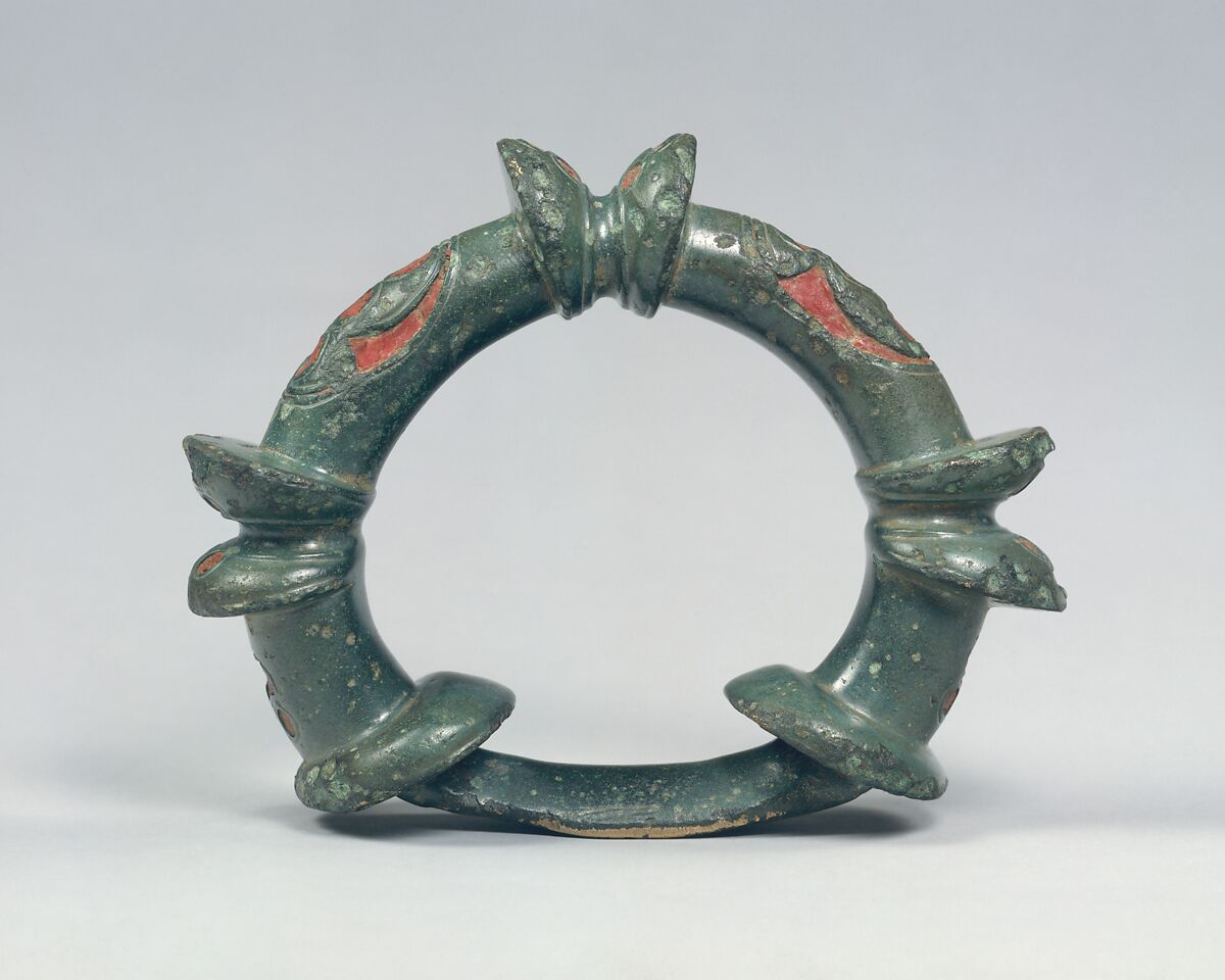 Terret (Rein Guide), Copper alloy, champlevé enamel, Celtic or Roman