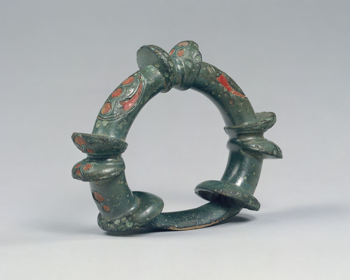 Terret (Rein Guide), Copper alloy, champlevé enamel, Celtic or Roman