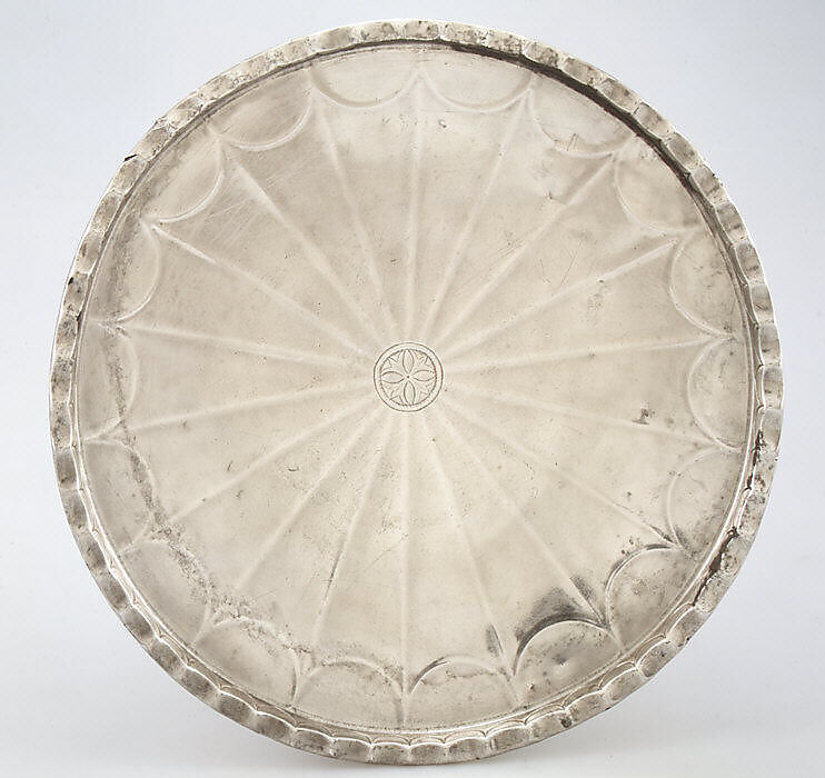 Ribbed Plate, Silver, Byzantine 