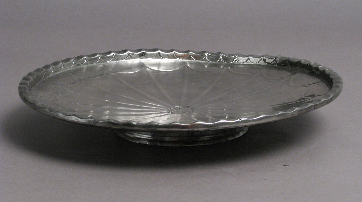 Ribbed Plate, Silver, Byzantine