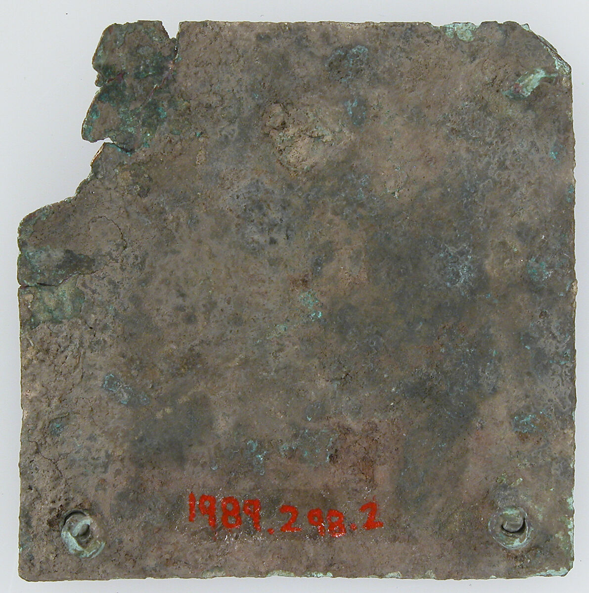 Tinned-Copper Plaque with a Personification, Tinned copper, Byzantine