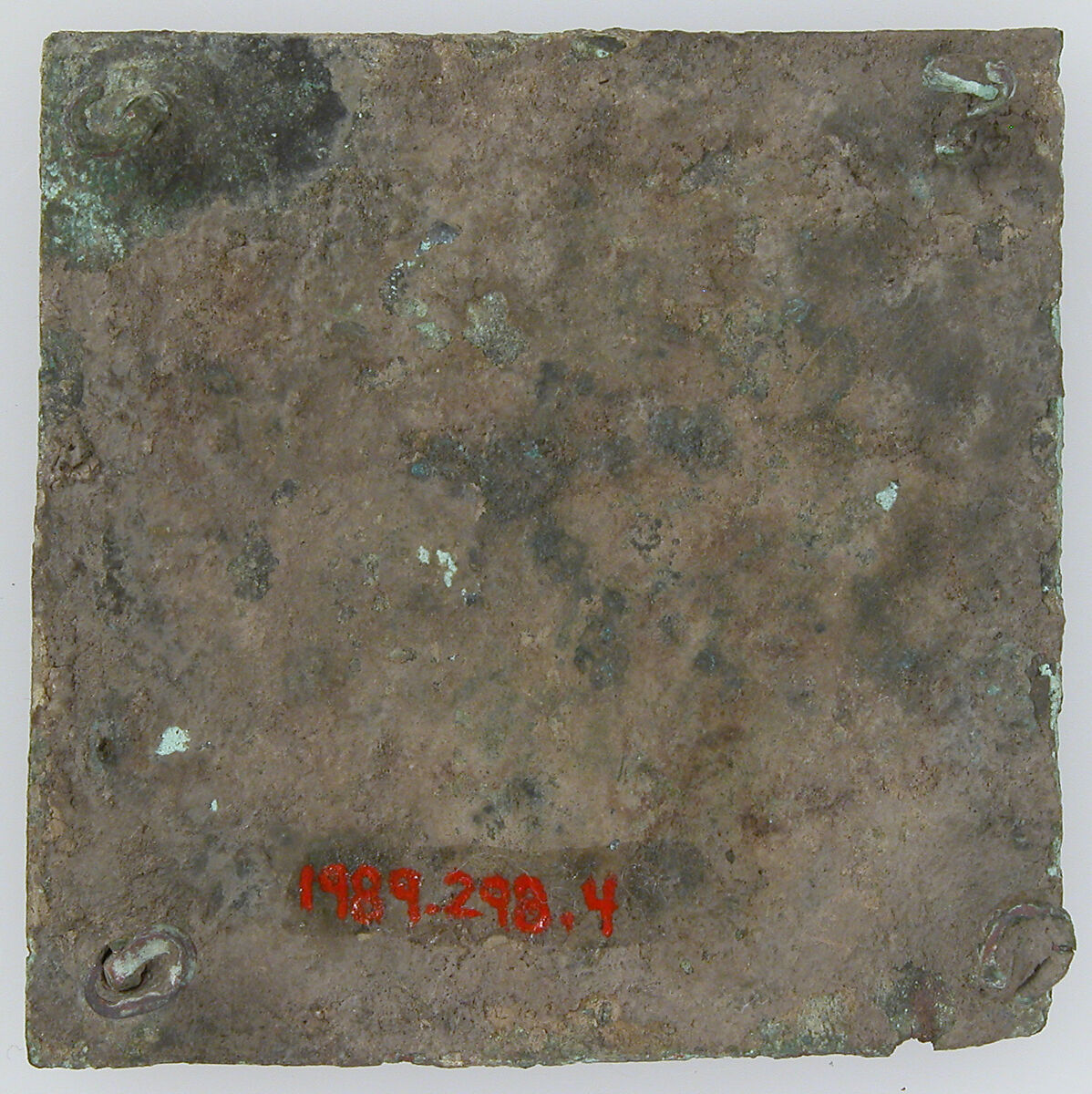 Tinned-Copper Plaque with a Personification, Tinned copper, Byzantine