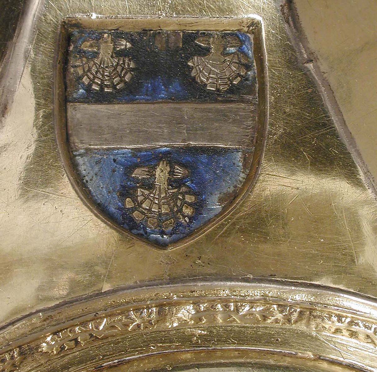 Chalice, Translucent enamel, silver, partial gilt and niello, French