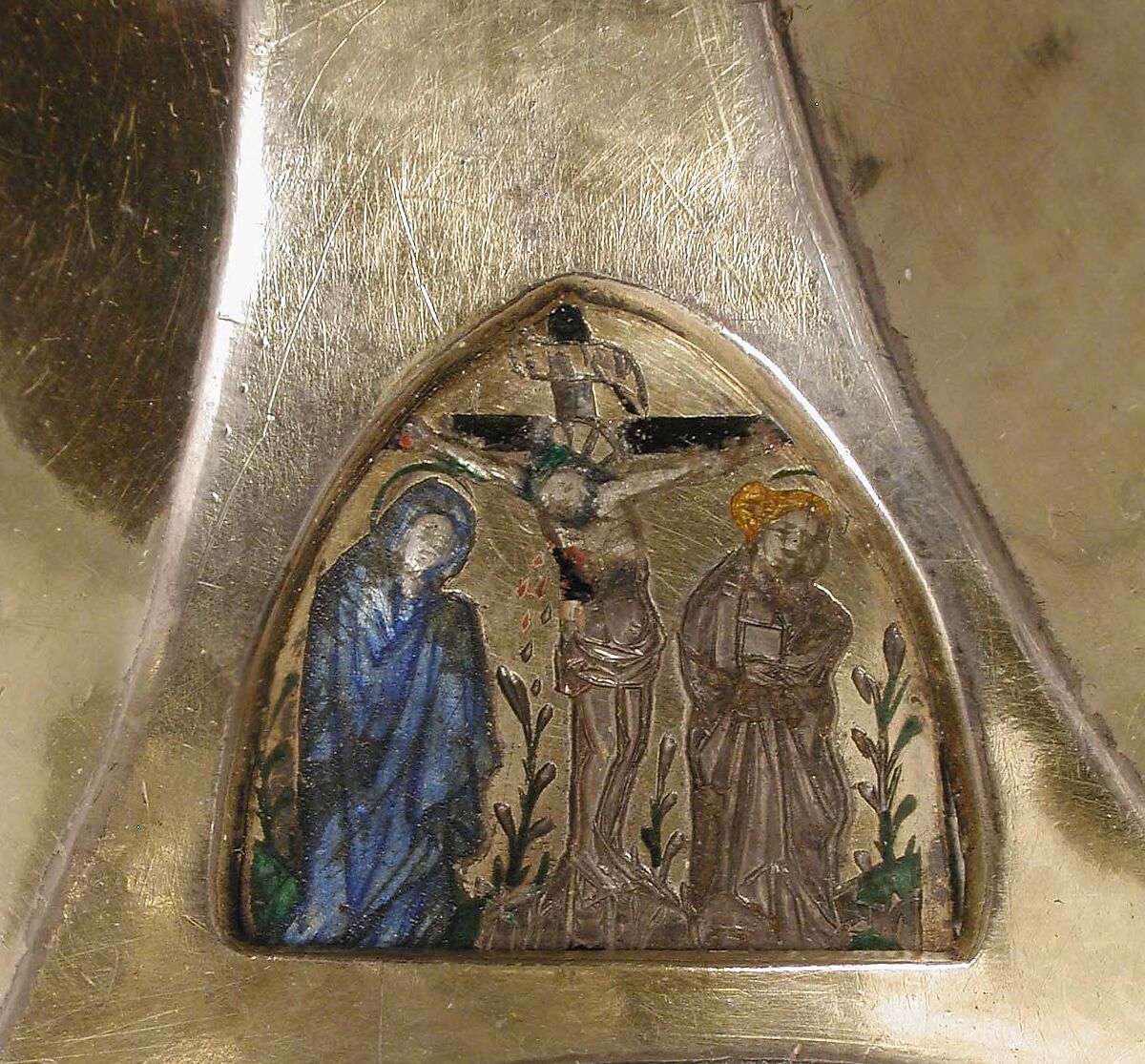 Chalice, Translucent enamel, silver, partial gilt and niello, French