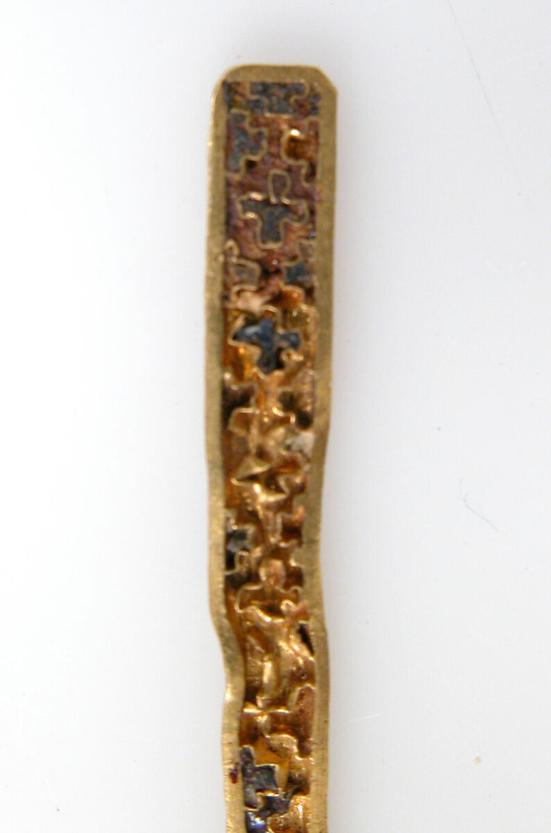 Temple Pendant and Stick, Cloisonné enamel, gold, Byzantine