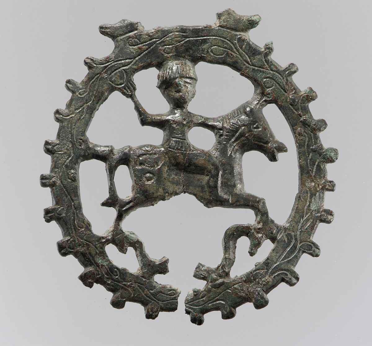 Harness or bridle ornament (?), bronze - PICRYL - Public Domain