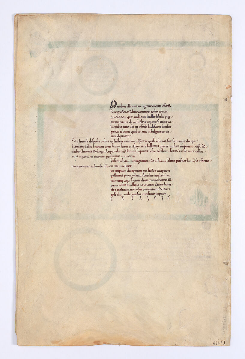 Leaves from a Beatus Manuscript: Bifolium with part of the Genealogy of Christ and the Adoration of the Magi, Tempera, gold, and ink on parchment, Spanish