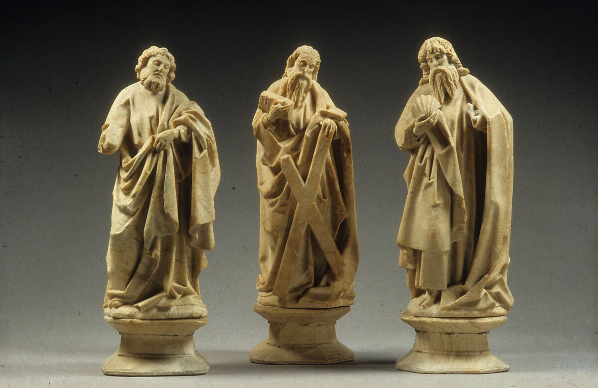 Saint Peter, Alabaster, with traces of polychromy, North French or South Netherlandish