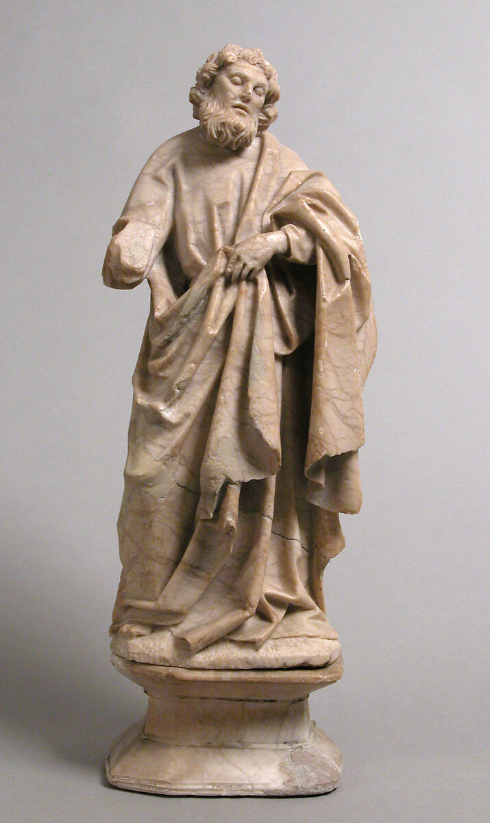 Saint Peter, Alabaster, with traces of polychromy, North French or South Netherlandish